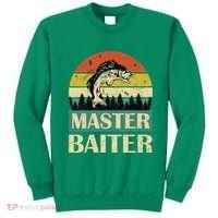 Funny Master Baiter Fishing Fishermen Sweatshirt thumb 0