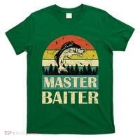 Funny Master Baiter Fishing Fishermen T-Shirt thumb 0