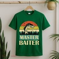 Funny Master Baiter Fishing Fishermen T-Shirt thumb 2