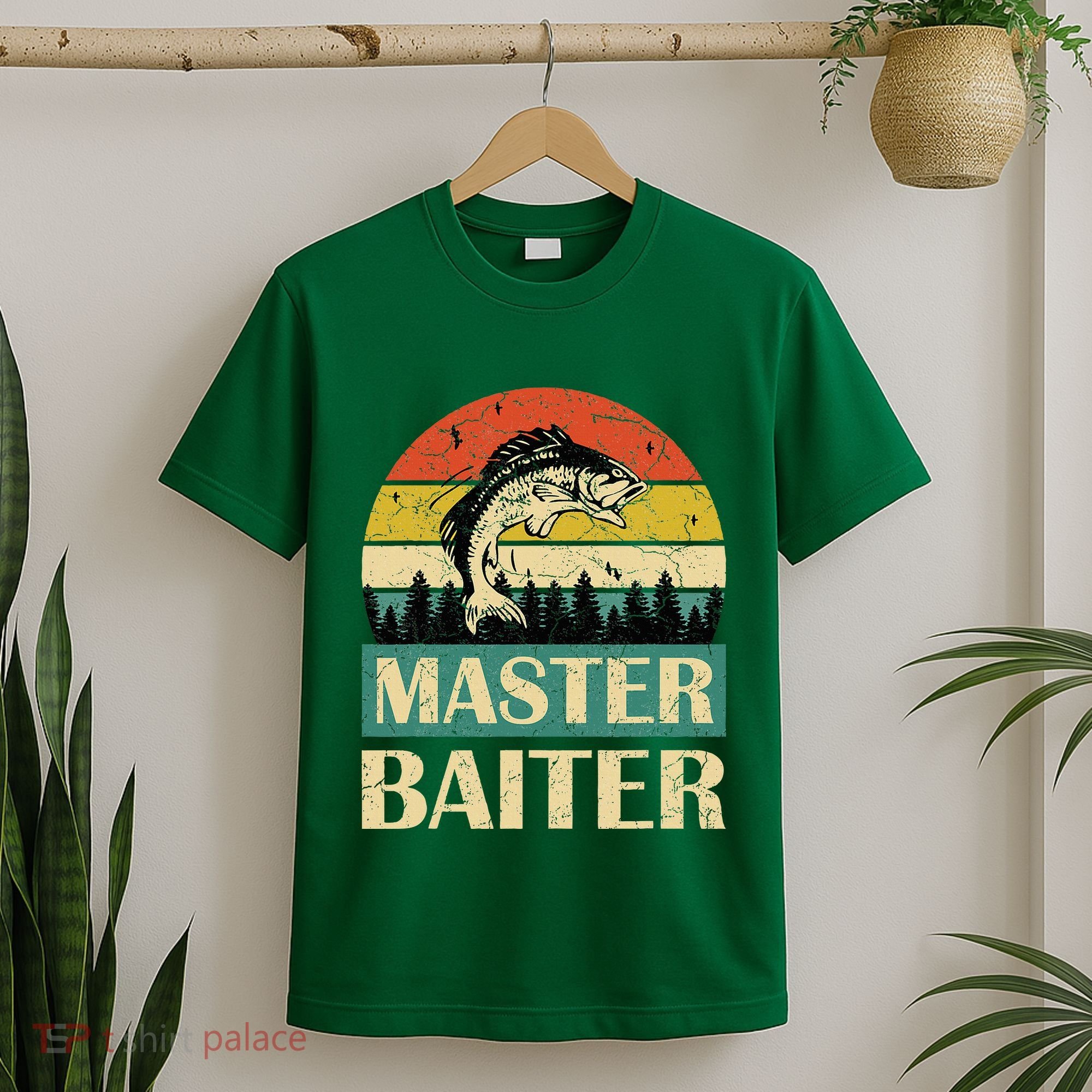 Funny Master Baiter Fishing Fishermen T-Shirt
