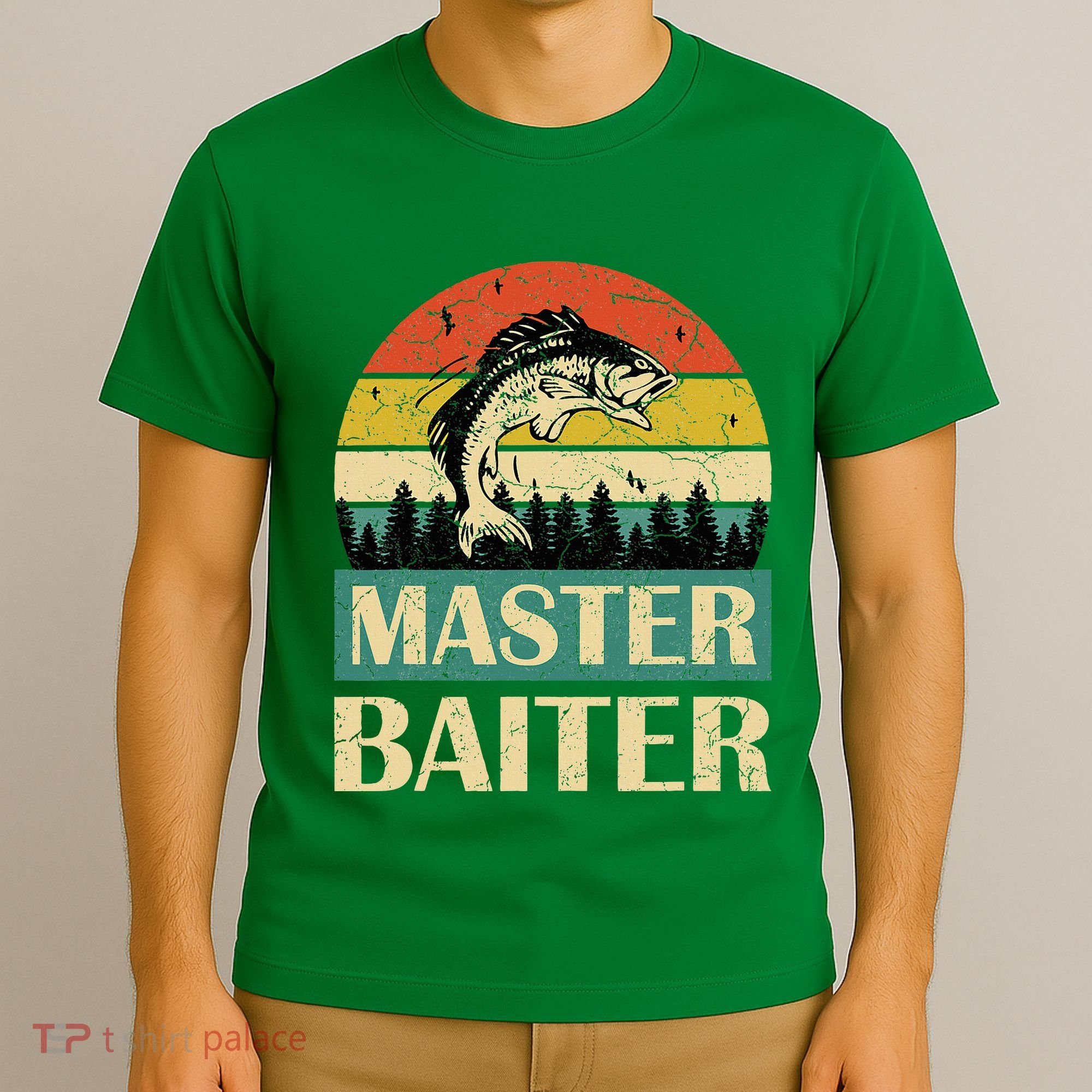 Funny Master Baiter Fishing Fishermen T-Shirt