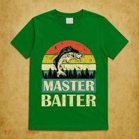Funny Master Baiter Fishing Fishermen T-Shirt thumb 5