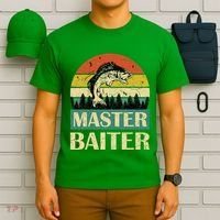 Funny Master Baiter Fishing Fishermen T-Shirt thumb 6