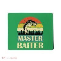 Funny Master Baiter Fishing Fishermen Mousepad thumb 0