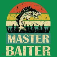 Funny Master Baiter Fishing Fishermen Mousepad thumb 1