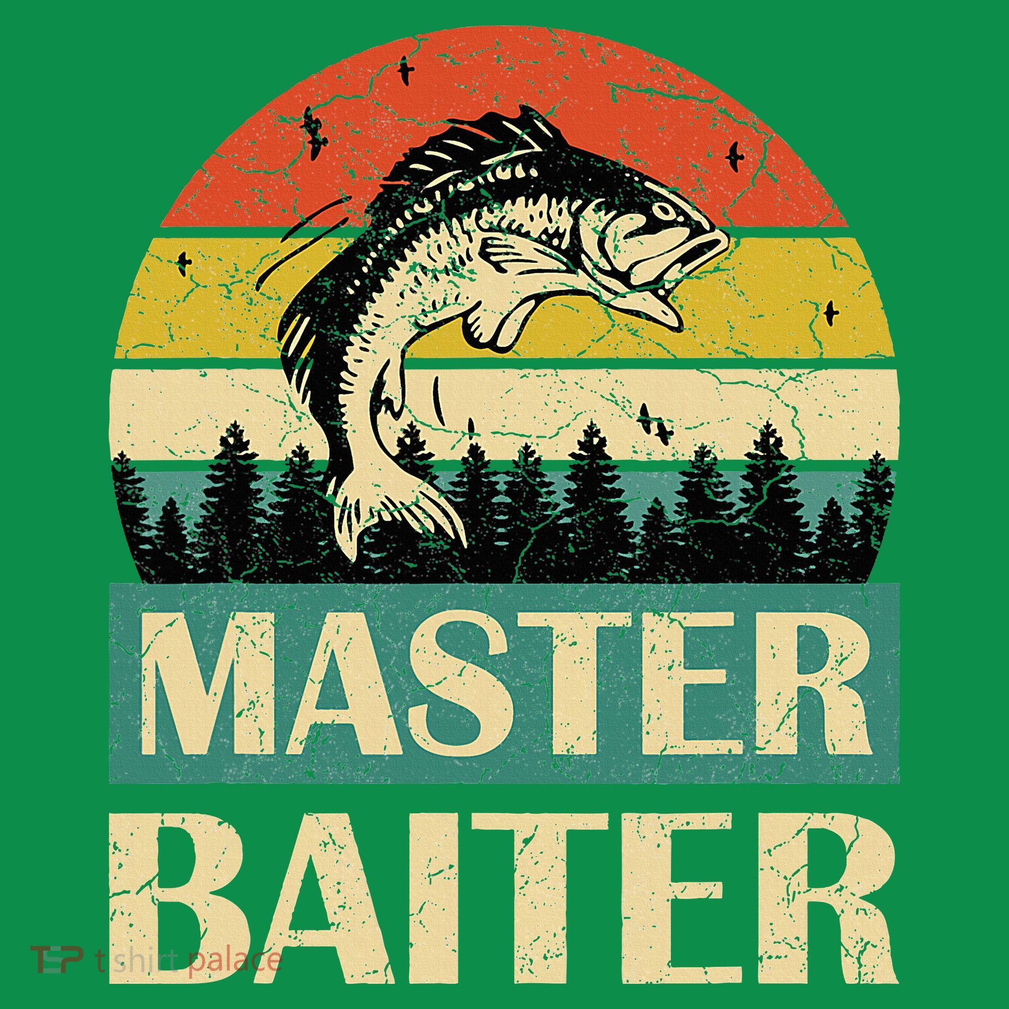 Funny Master Baiter Fishing Fishermen Mousepad