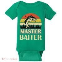 Funny Master Baiter Fishing Fishermen Baby Bodysuit thumb 0