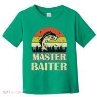 Funny Master Baiter Fishing Fishermen Toddler T-Shirt thumb 0