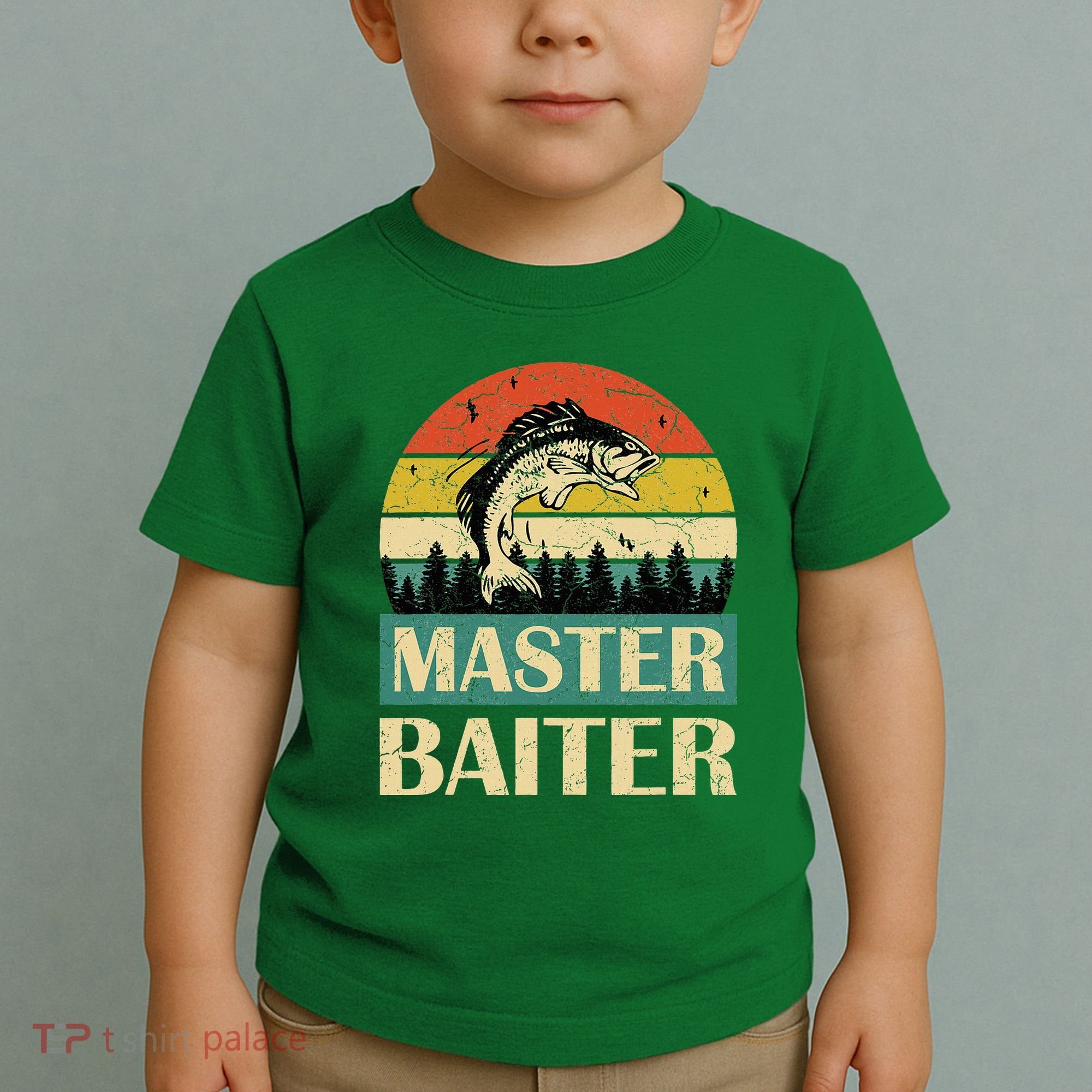 Funny Master Baiter Fishing Fishermen Toddler T-Shirt