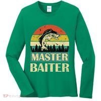 Funny Master Baiter Fishing Fishermen Women's Long Sleeve Shirt thumb 0