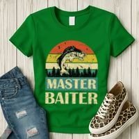 Funny Master Baiter Fishing Fishermen Women's T-Shirt thumb 3