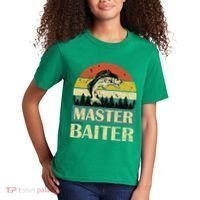 Funny Master Baiter Fishing Fishermen Kids T-Shirt thumb 2
