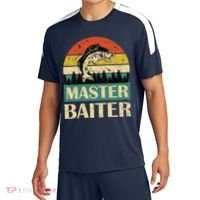Funny Master Baiter Fishing Fishermen Sport-Tek Competitor United Soccer Jersey thumb 0