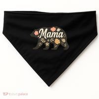 Floral Mama Bear USA-Made Doggie Bandana thumb 0