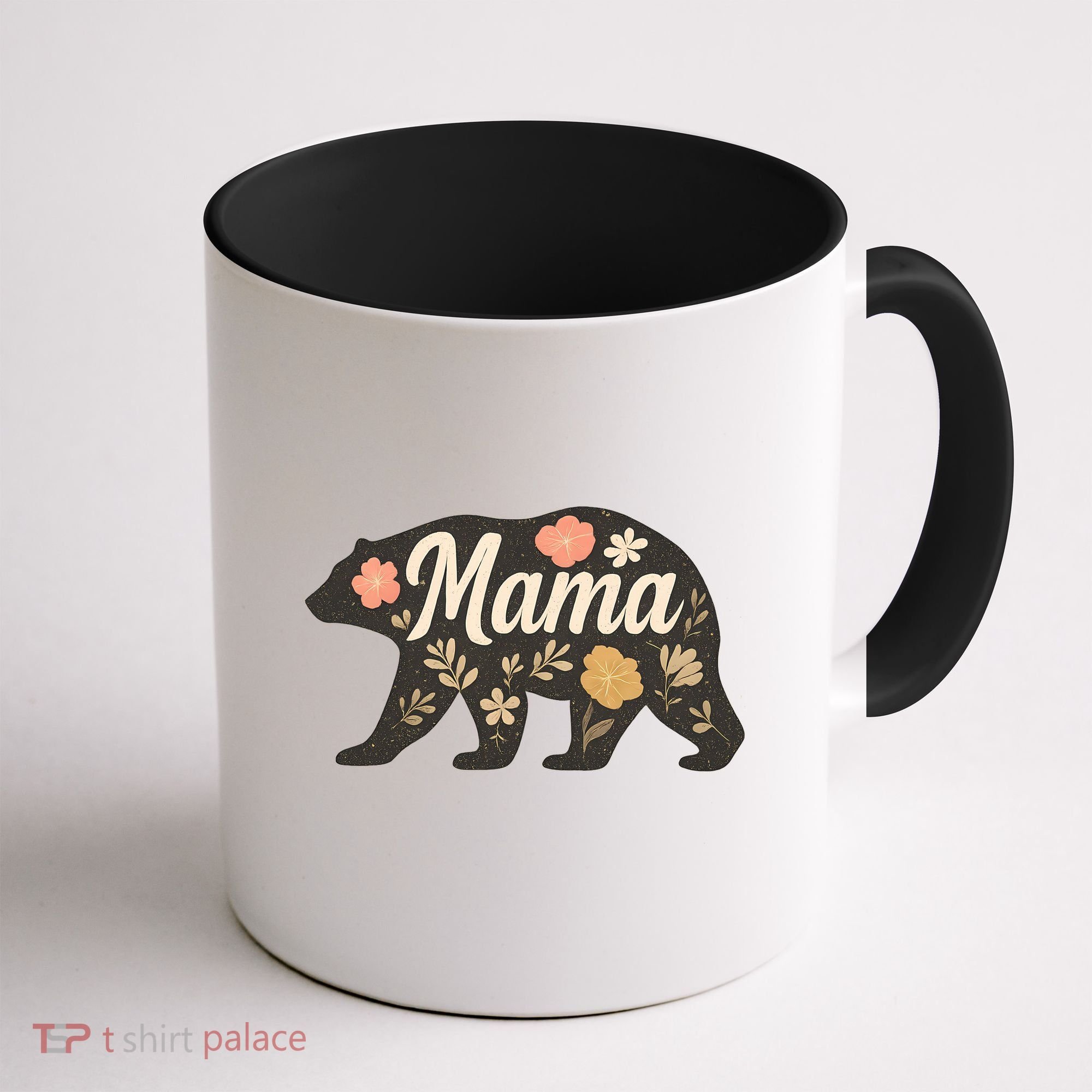 Floral Mama Bear Coffee Mug