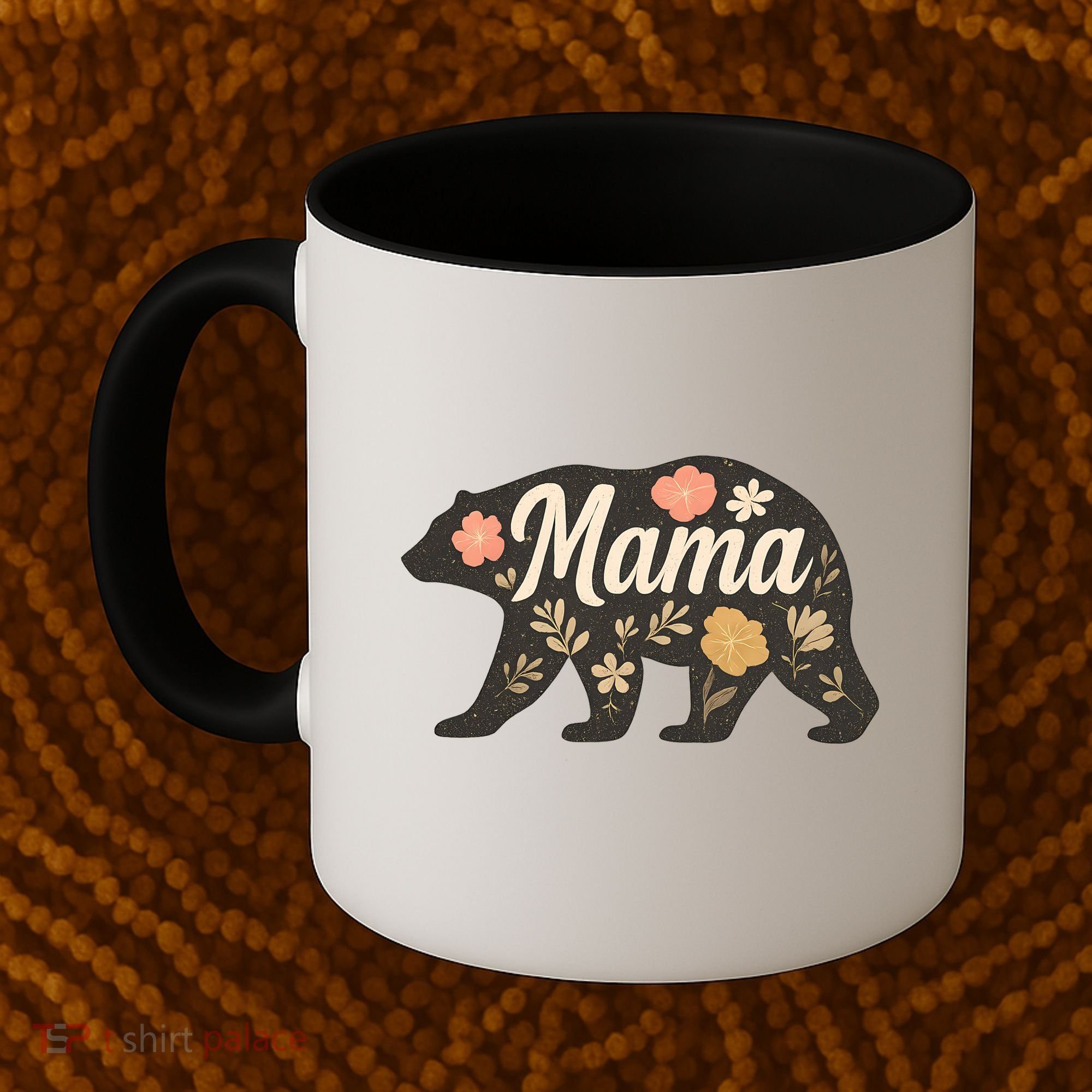 Floral Mama Bear Coffee Mug