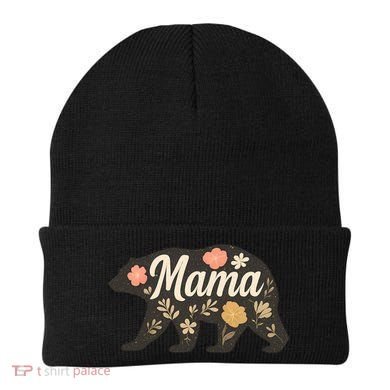 Floral Mama Bear Beanie