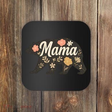 Floral Mama Bear Coaster