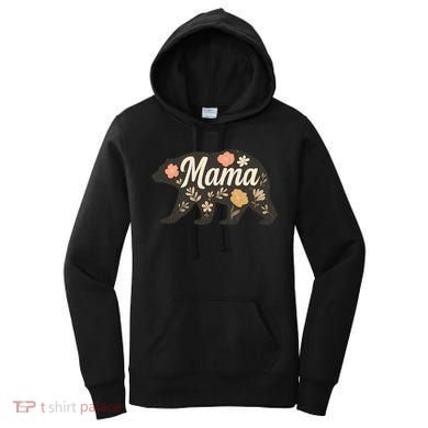 Floral Mama Bear Women's Hoodie