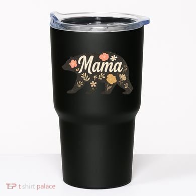 Floral Mama Bear Tumbler