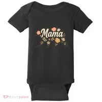 Floral Mama Bear Baby Bodysuit thumb 0