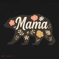 Floral Mama Bear Toddler Hoodie thumb 2