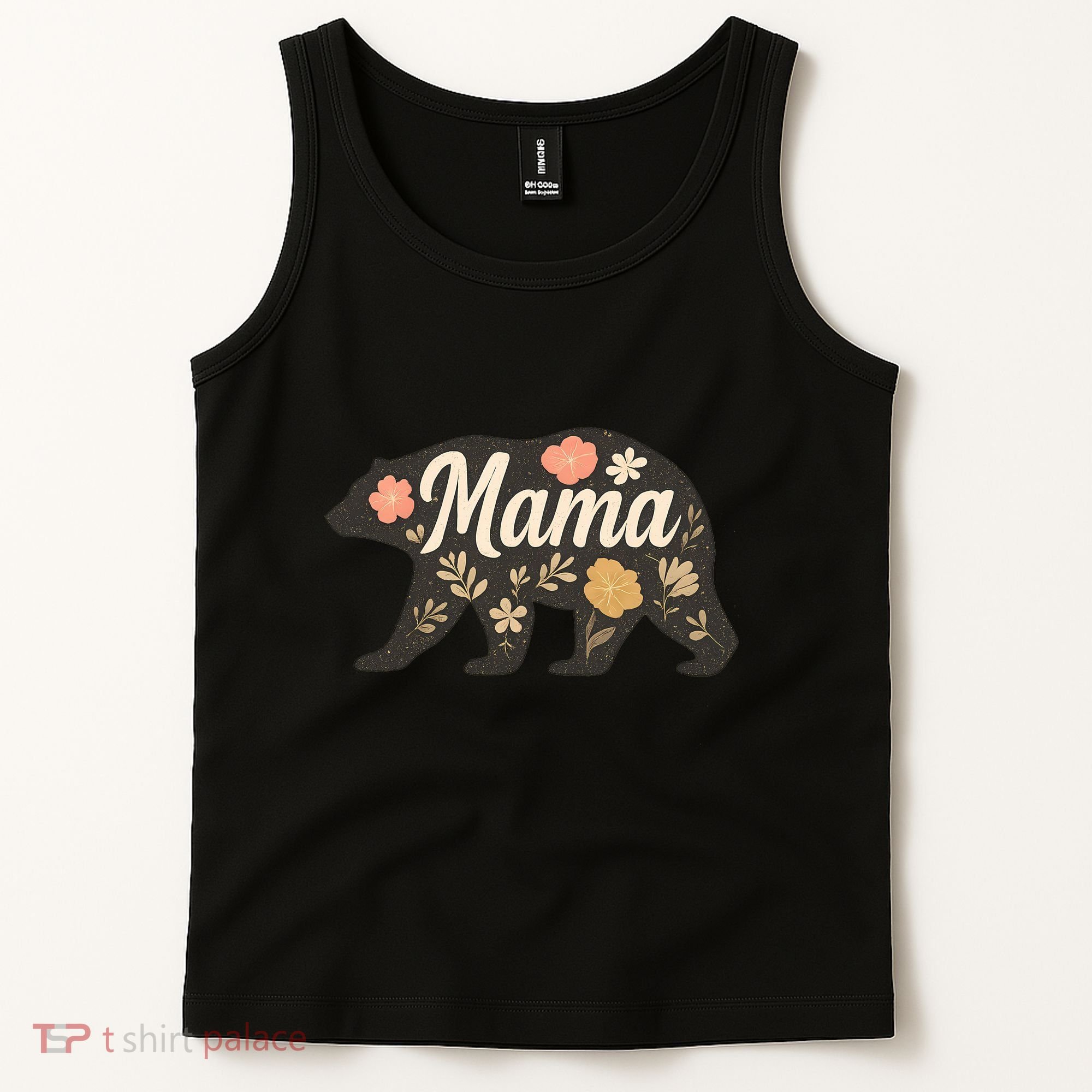 Floral Mama Bear Tank Top