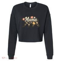 Floral Mama Bear Cropped Pullover Crew thumb 0