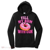 Fill My Bum With Cum Funny Donut Embarrassing Adult Humor Women's Hoodie thumb 0