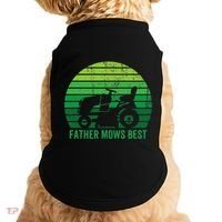Father Mows Best Lawn Care Dad Mowing Gardener Doggie Tank thumb 0