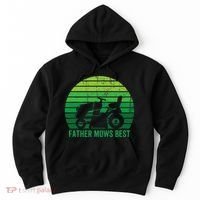 Father Mows Best Lawn Care Dad Mowing Gardener Hoodie thumb 0