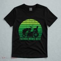 Father Mows Best Lawn Care Dad Mowing Gardener T-Shirt thumb 5