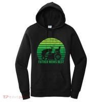 Father Mows Best Lawn Care Dad Mowing Gardener Women's Hoodie thumb 0