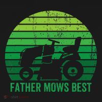 Father Mows Best Lawn Care Dad Mowing Gardener Mousepad thumb 1