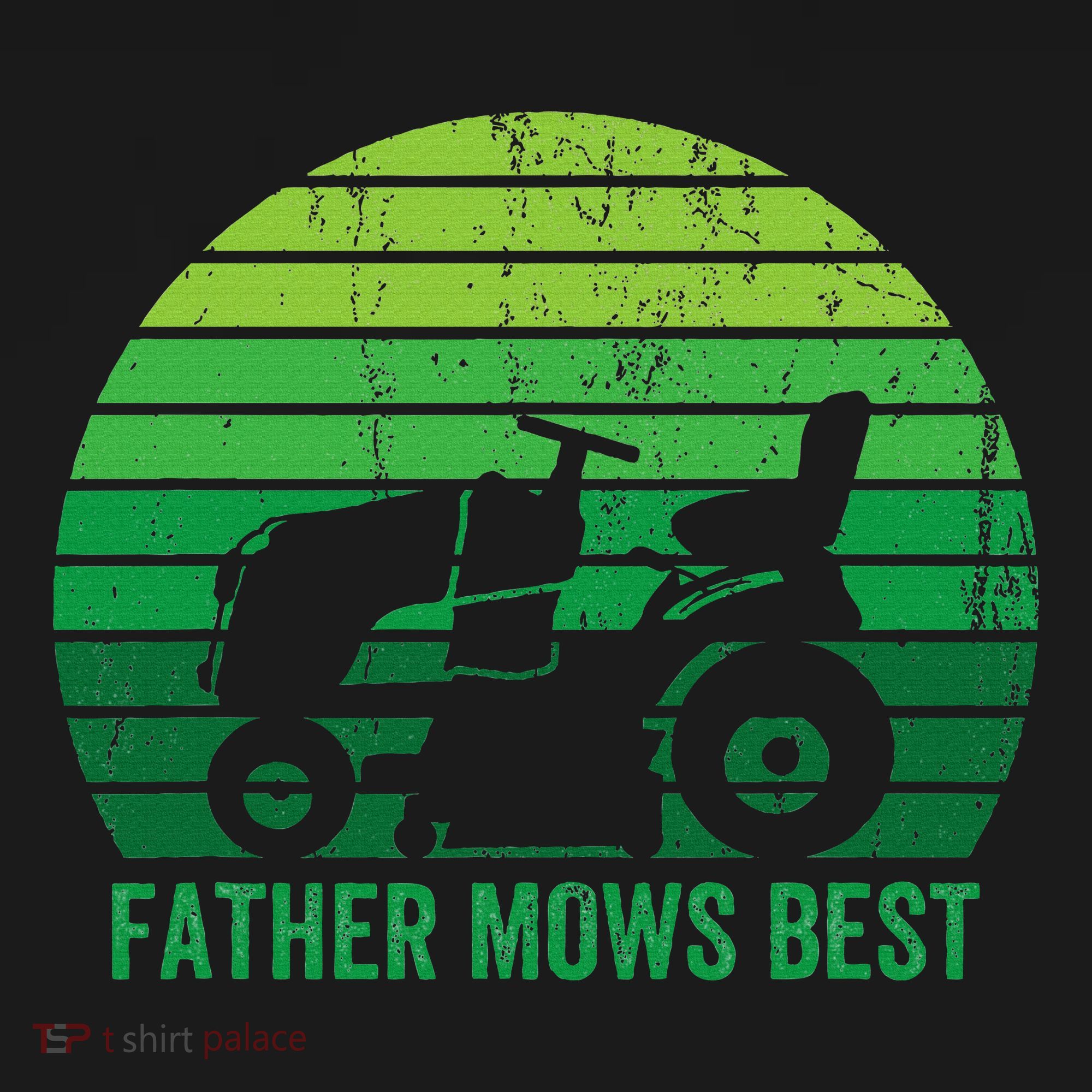 Father Mows Best Lawn Care Dad Mowing Gardener Mousepad