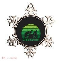 Father Mows Best Lawn Care Dad Mowing Gardener Ornament thumb 0