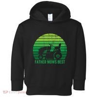 Father Mows Best Lawn Care Dad Mowing Gardener Toddler Hoodie thumb 0