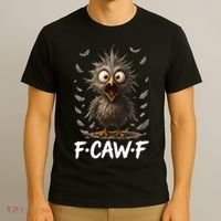 F-Caw-F Messy Baby Chicken Bird Shocked Face Feather Chaos T-Shirt thumb 3