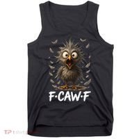 F-Caw-F Messy Baby Chicken Bird Shocked Face Feather Chaos Tank Top thumb 0