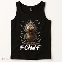 F-Caw-F Messy Baby Chicken Bird Shocked Face Feather Chaos Tank Top thumb 2