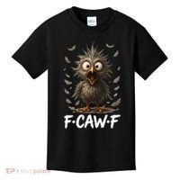 F-Caw-F Messy Baby Chicken Bird Shocked Face Feather Chaos Kids T-Shirt thumb 0