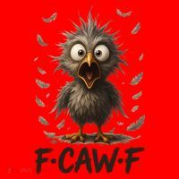 F-Caw-F Messy Baby Chicken Bird Shocked Face Feather Chaos Santa Hat thumb 1