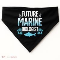 Future Marine Biologist Gift For Teens Funny Biology USA-Made Doggie Bandana thumb 0