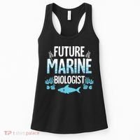 Future Marine Biologist Gift For Teens Funny Biology Women's Tank Top thumb 0
