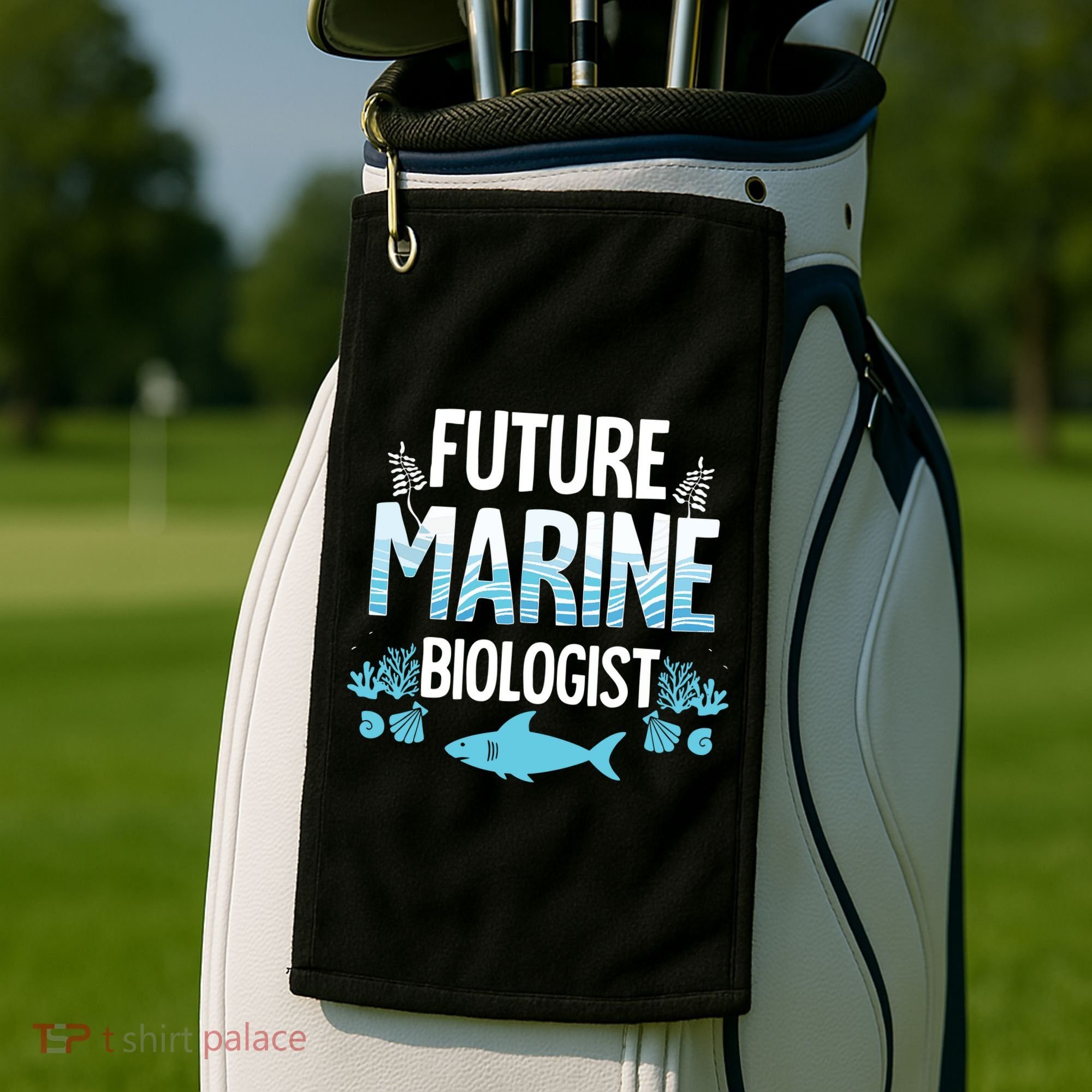 Future Marine Biologist Gift For Teens Funny Biology Golf Towel