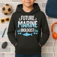 Future Marine Biologist Gift For Teens Funny Biology Kids Hoodie thumb 2