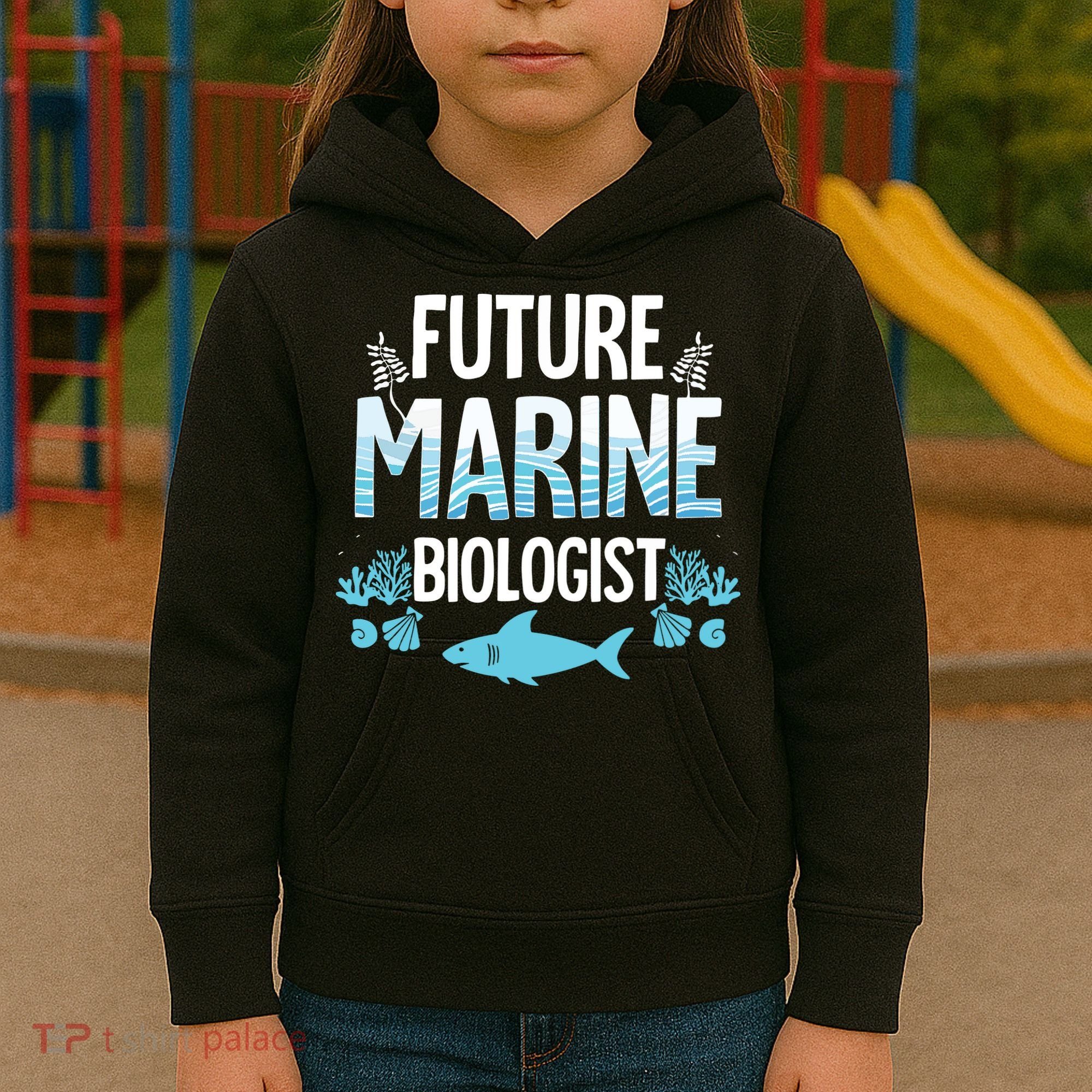 Future Marine Biologist Gift For Teens Funny Biology Kids Hoodie