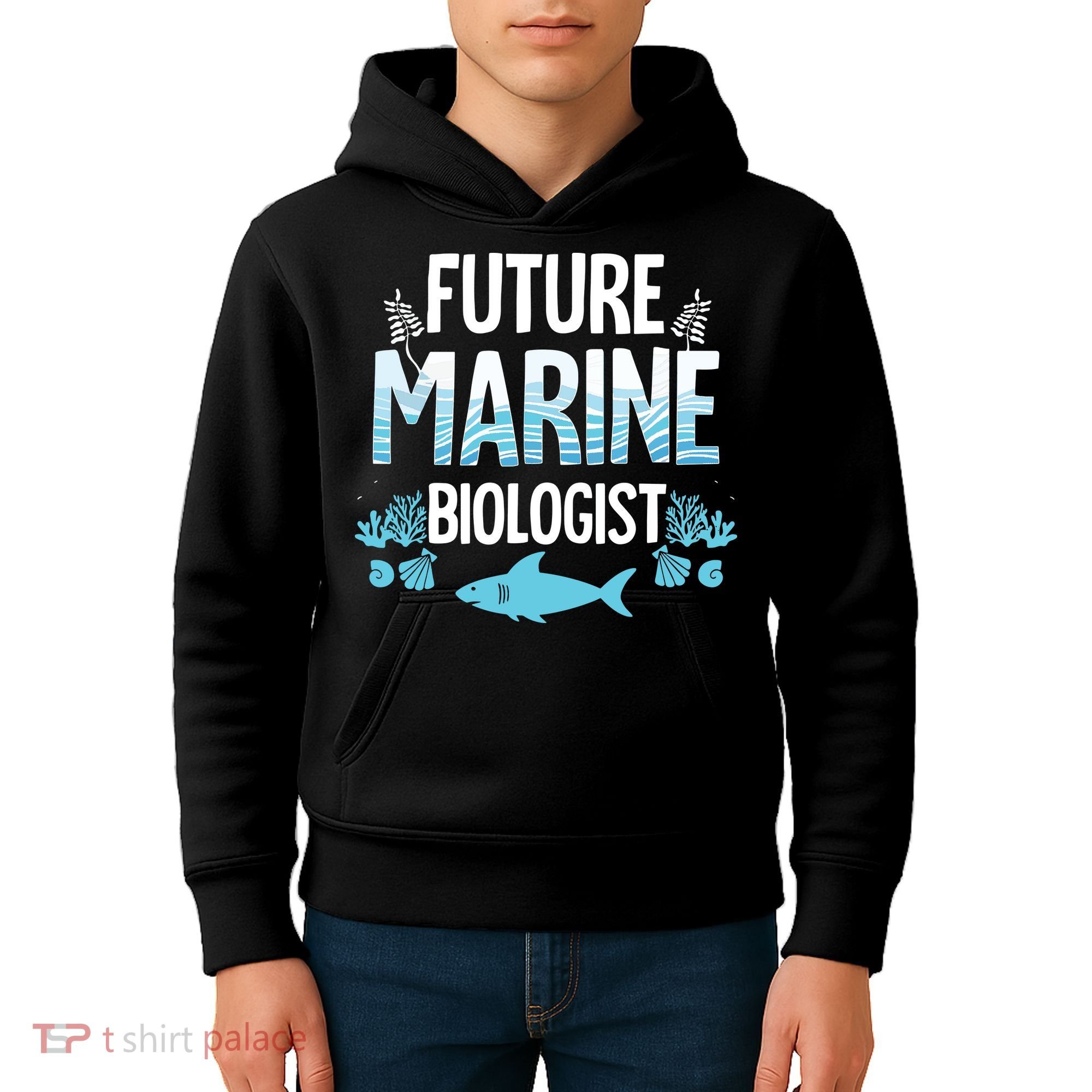 Future Marine Biologist Gift For Teens Funny Biology Kids Hoodie
