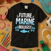 Future Marine Biologist Gift For Teens Funny Biology Kids T-Shirt thumb 3