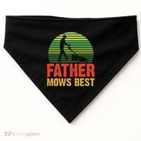 Father Mows Best USA-Made Doggie Bandana thumb 0